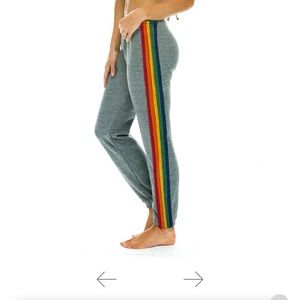 Aviator Nation Womens 5 Stripe Sweatpants
